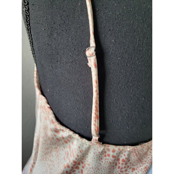 Audrey 3+1 Pink Patterned Adjustable Slip Dress Size S Y2k 90's Party Clubwear - Picture 6 of 10